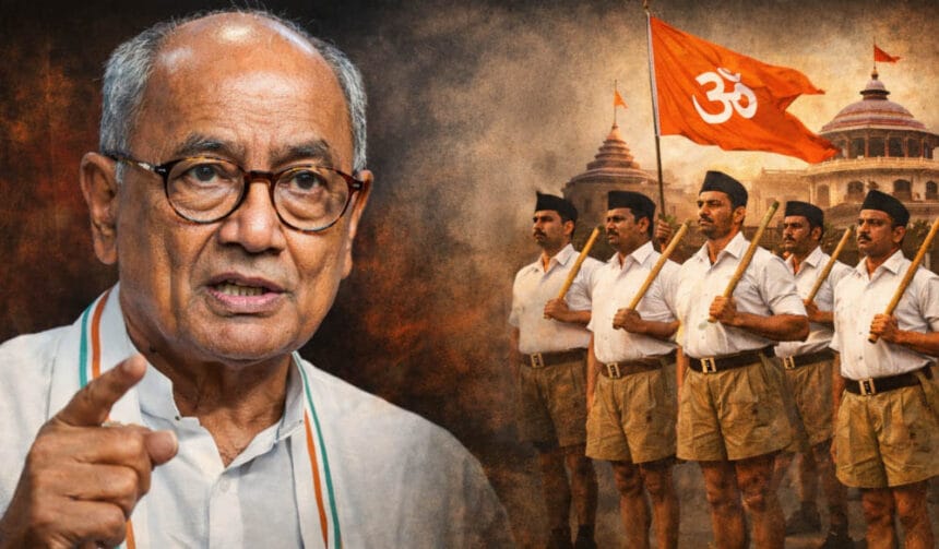 दिग्विजय सिंह का कांग्रेस से पलटवार, कहा- RSS नहीं तो शिवसेना से सीखो, कांग्रेस