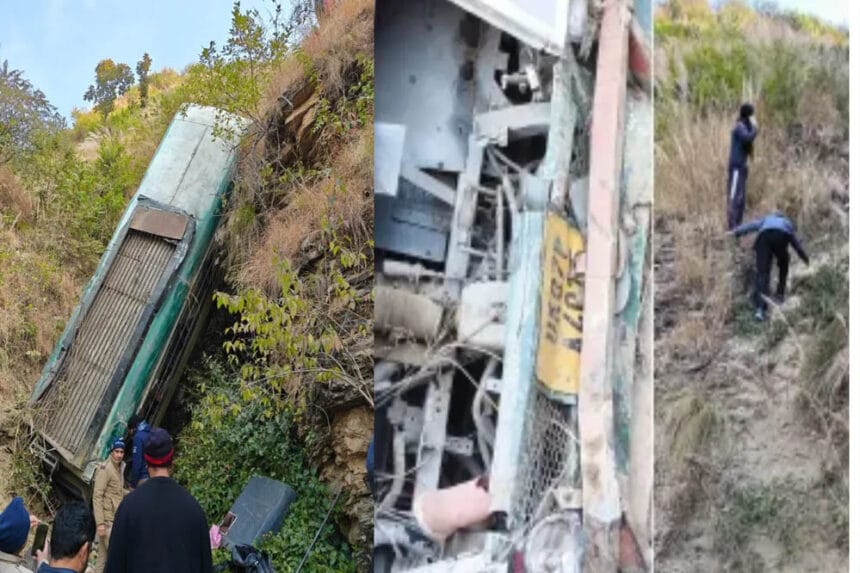 अल्मोड़ा में बस दुर्घटना, खाई में गिरी बस, 6 की मौत, सीएम धामी ने व्यक्त किया दु