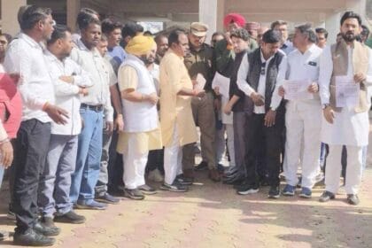 अपराध बढ़ने का आरोप: कांग्रेस का थाने में जोरदार प्रदर्शन, सरकार के खिलाफ नारेबा