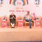 रायपुर साहित्य उत्सव में समाज और सिनेमा विषय पर केंद्रित रोचक परिचर्चा में उमड़ी