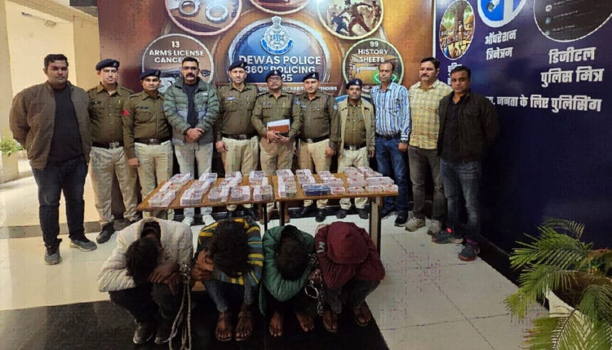 मध्यप्रदेश पुलिस को मिली बड़ी सफलता, चोरी, डकैती और नकबजनी के मामलों में किए गए