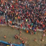 साफ मौसम से त्रिवेणी में दो दिनों में स्नान करने वालों की संख्या 2 करोड़ के पास