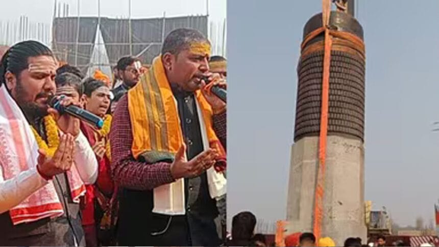 विराट रामायण मंदिर में स्थापित हुआ दुनिया का सबसे बड़ा शिवलिंग, सीएम नीतीश ने दे