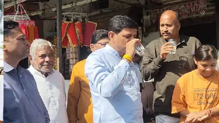 इंदौर के मेयर और पार्षद ने नल का पानी पीकर जताया विश्वास, भागीरथपुरा में दूषित प