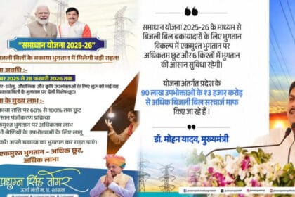 ऊर्जा मंत्री तोमर बोले: समाधान योजना के तहत ₹653 करोड़ से ज्यादा जमा, ₹281 करोड़