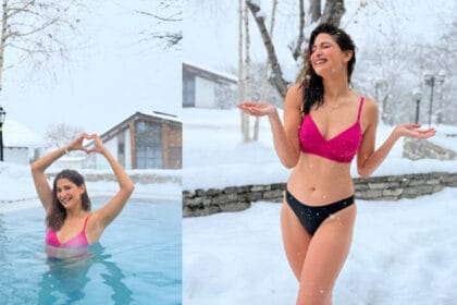40 साल की अहाना कुमरा ने ब‍िकिनी में उड़ाए फैंस के होश, ठंड में किया स्वीमिंग पू