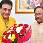 रायपुर: मुख्यमंत्री विष्णुदेव साय से मिले सुप्रसिद्ध अभिनेता नीतिश भारद्वाज