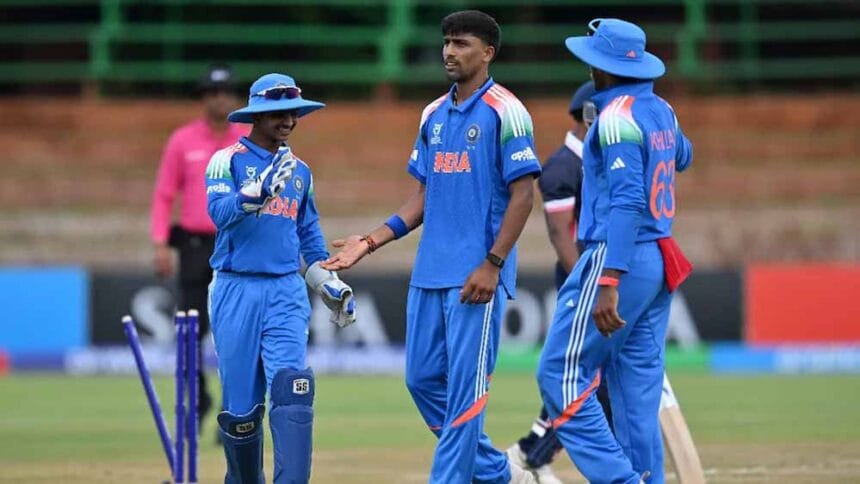 भारत का वर्ल्ड कप में जीत का सिलसिला जारी, न्यूजीलैंड को 7 विकेट से रौंदा, वैभव-