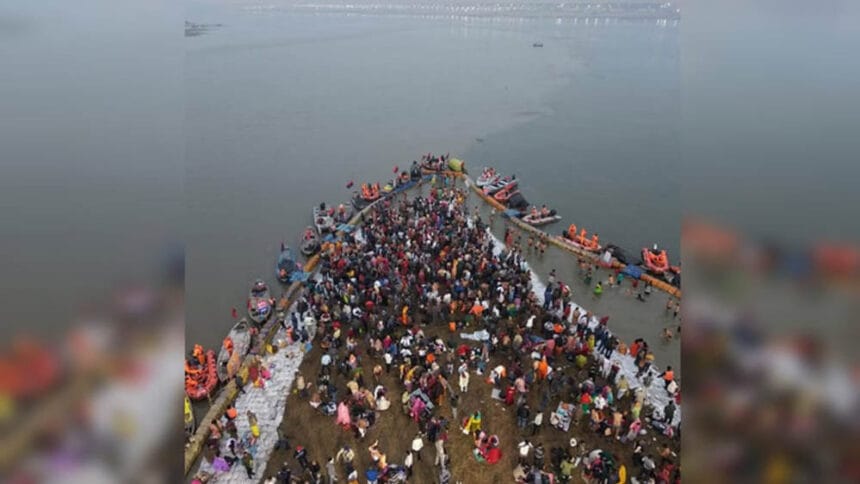 प्रयागराज में माघ मेले की पौष पूर्णिमा पर 21 लाख श्रद्धालुओं ने किया पवित्र स्ना 1 प्रयागराज में माघ मेले की पौष पूर्णिमा पर 21 लाख श्रद्धालुओं ने किया पवित्र स्ना