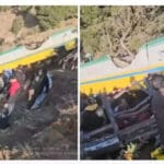 हिमाचल के हरिपुरधार में प्राइवेट बस खाई में गिरी, 7 लोग मरे, 50 घायल