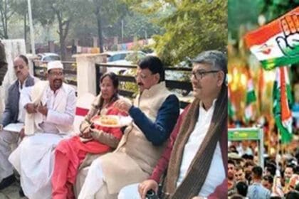 कांग्रेस नेता छत्रपति यादव के भोज में पहुंचे दो पूर्व प्रदेश अध्यक्ष और जिलाध्यक