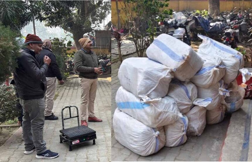 बोलेरो में लोड 451 किलो गांजे के साथ  2 तस्कर गिरफ्तार