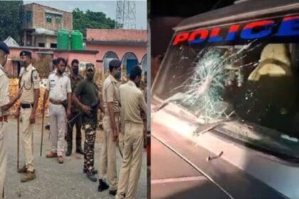 वारंटी की गिरफ्तारी के दौरान पथराव में 5 पुलिस जवान घायल