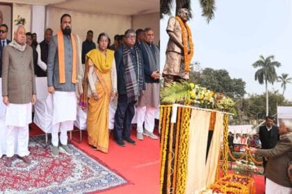 सुषील मोदी की प्रतिमा का मुख्यमंत्री नीतीश ने किया अनावरण