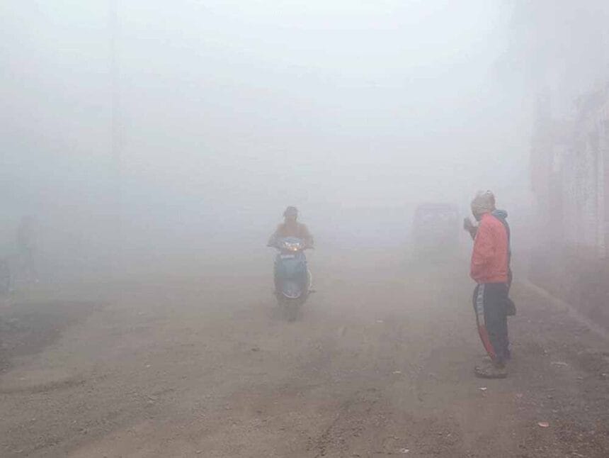 सरगुजा संभाग में शीतलहर के असर से तापमान में गिरावट