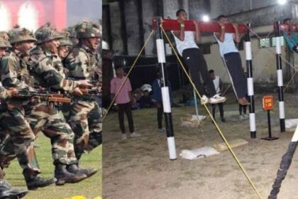 देश सेवा का जज्बा लिए सेना भर्ती में युवाओं ने दिखाया दम