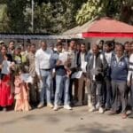 गृहमंत्री विजय शर्मा के बंगले के सामने पहुंचे CAF कैंडिडेट्स