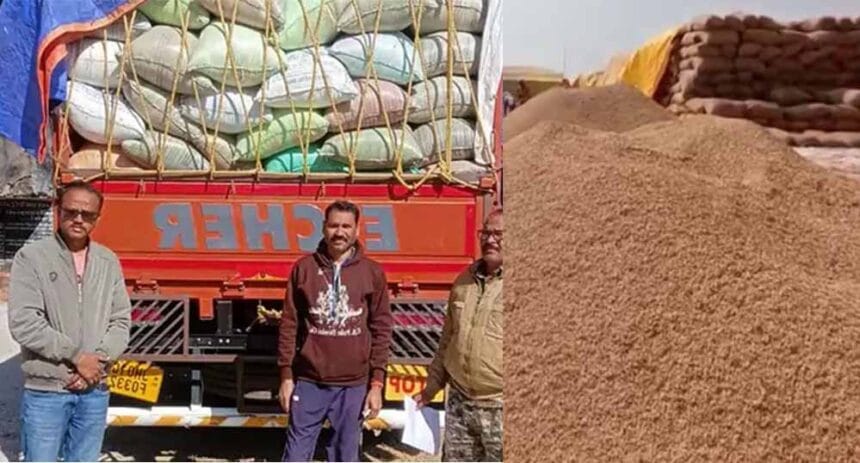 जशपुर पुलिस ने सरहदी राज्यों से अवैध तस्करी कर लाई 149 क्विंटल धान की जब्त