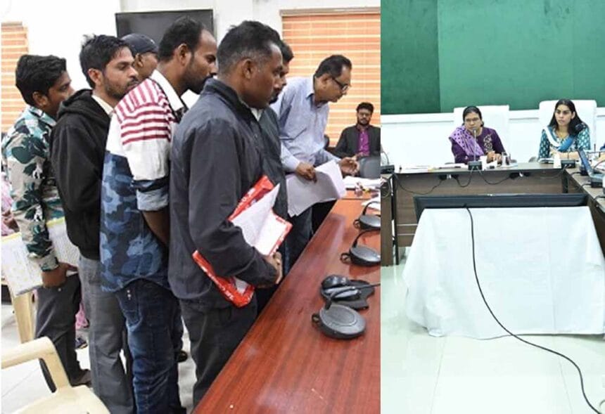 गौरेला पेंड्रा मरवाही में जनदर्शन में 33 लोगों ने कलेक्टर को दिए आवेदन