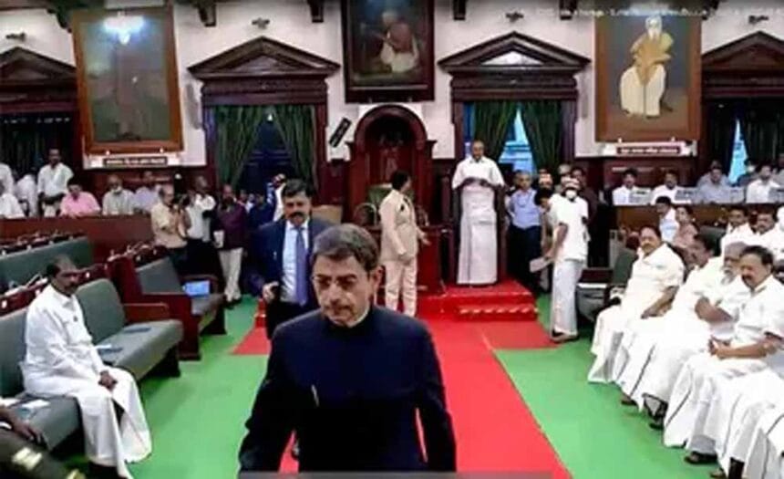 तमिलनाडु असेंबली में राष्ट्रगान के अपमान पर गवर्नर ने छोड़ा सदन