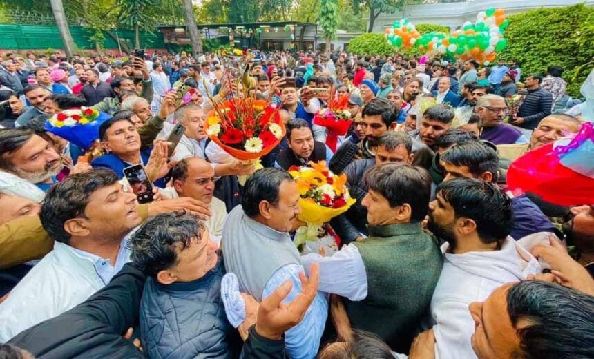 सांसद दीपेंद्र हुड्डा का दिल्ली आवास पर मनाया जन्मदिन