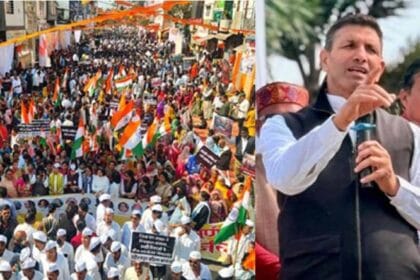 इंदौर में भागीरथपुरा कांड पर कांग्रेस ने दिग्विजय सिंह के नेतृत्व में निकली न्या