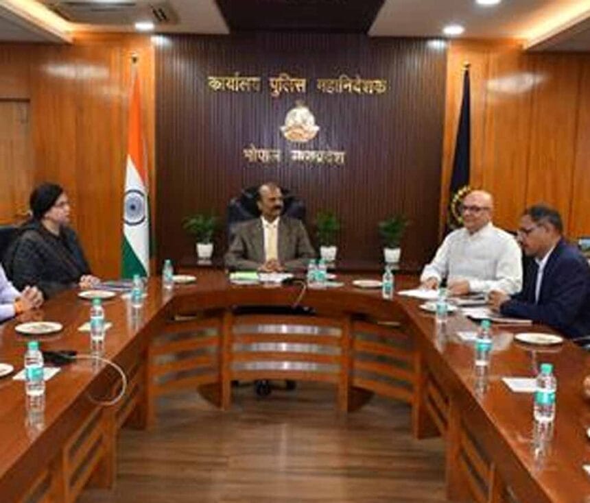 भारतीय विदेश सेवा अधिकारियों ने डीजीपी कैलाश मकवाणा से की भेंट