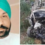 एयरपोर्ट से घर जाते समय ट्रक और पेड़ से टकराई कार