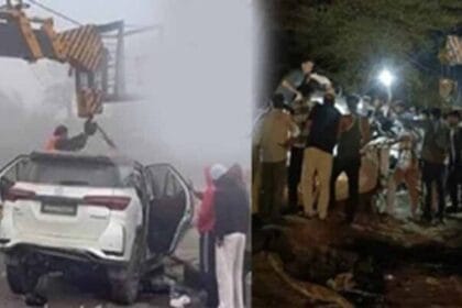 नेशनल हाईवे पर हादसे में फॉर्च्यूनर सवार पांच लोगों की मौत