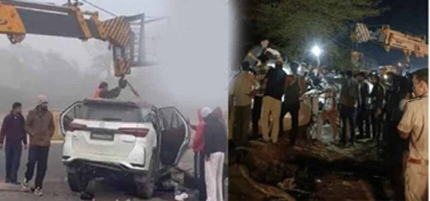 नेशनल हाईवे पर हादसे में फॉर्च्यूनर सवार पांच लोगों की मौत