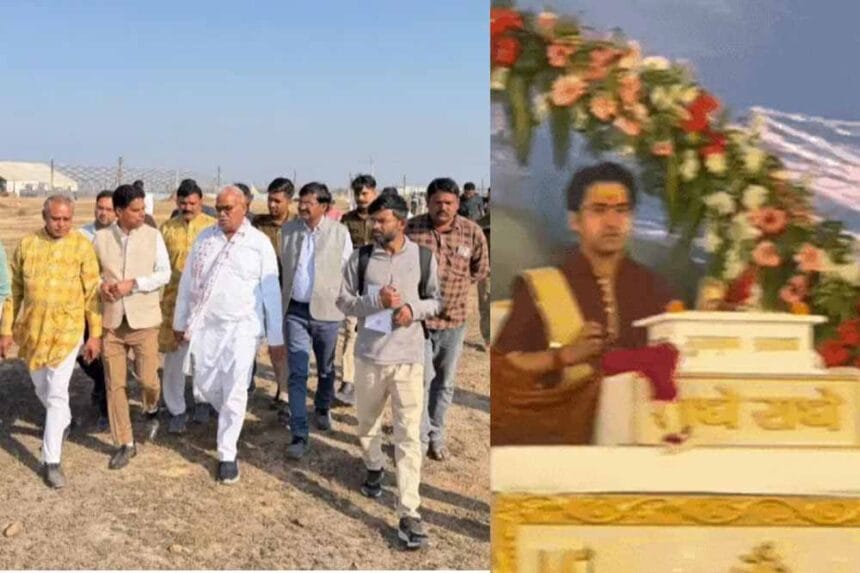 धीरेन्द्र शास्त्री का 100 बीघा में कथा पांडाल और भोजन-पार्किंग की निःशुल्क व्यवस