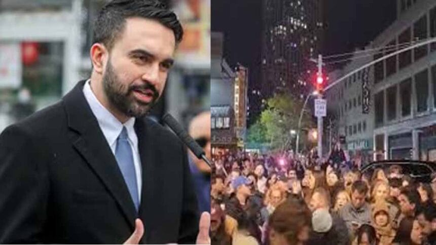 मेयर ममदानी के न्यूयॉर्क की सड़कों पर हमास के समर्थन में नारेबाजी