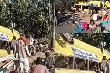 लातेहार में बड़ा सड़क हादसा: अनियंत्रित बस घाटी में गिरी, 5 की जान गई