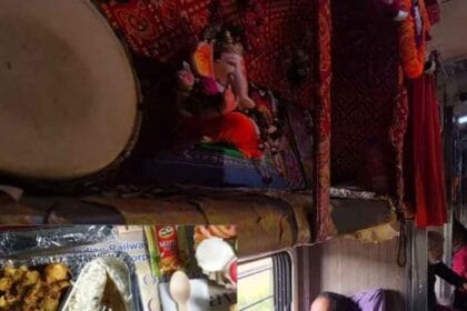 ट्रेन में विराजे गणेश: स्लीपर कोच में बना मंदिर, यात्रियों को मिला अनोखा अनुभव