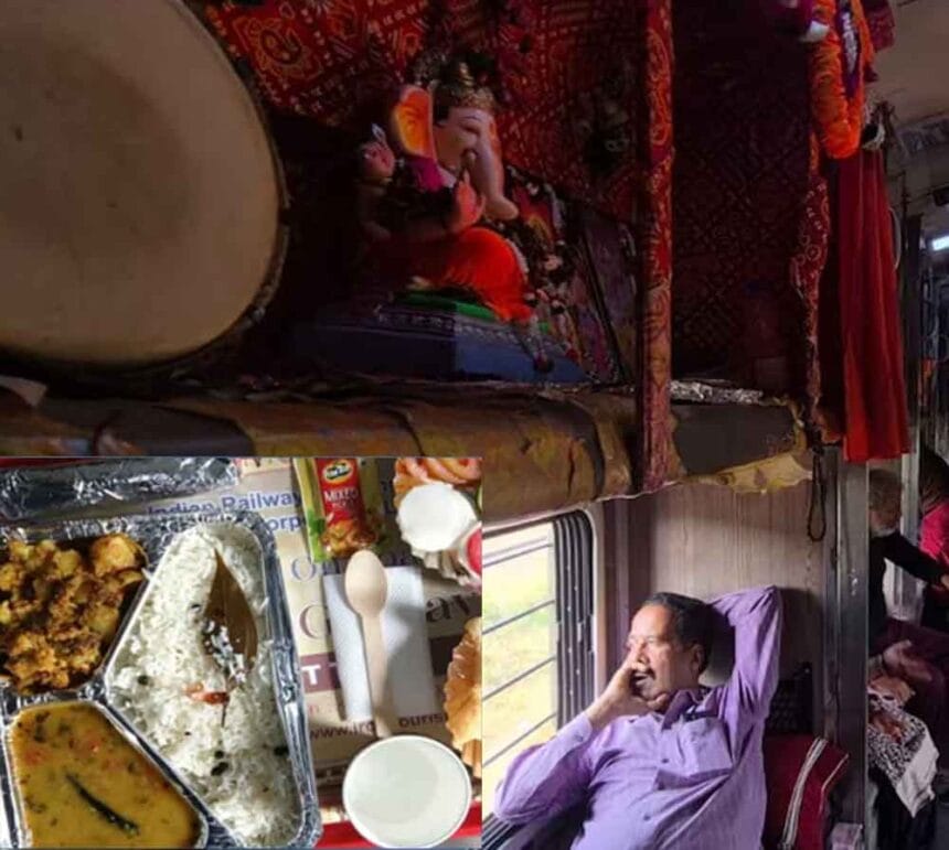ट्रेन में विराजे गणेश: स्लीपर कोच में बना मंदिर, यात्रियों को मिला अनोखा अनुभव