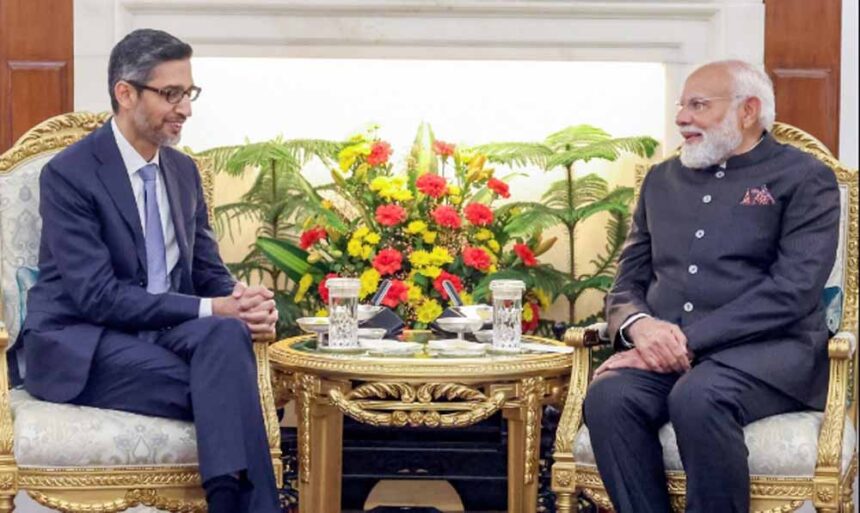 भारत एआई में वैश्विक नेतृत्व की ओर बढ़ रहा है, PM से मुलाकात के बाद बोले गूगल प्