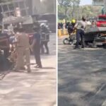 मेट्रो पिलर का रनिंग ऑटो पर पतन, मुंबई में 4 गंभीर रूप से घायल