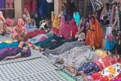 महिला नसबंदी का कैंप चर्चा में: धार में 180 महिलाओं को ऑपरेशन के बाद जमीन पर लिट