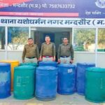 MDMA निर्माण का बड़ा नेटवर्क फटा मंदसौर में, जब्त 1886 किलो केमिकल, 100 किलो ड्र
