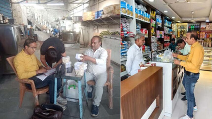 इंदौर: होली से पहले 11 मिठाई और नमकीन प्रतिष्ठानों पर छापे, 37 नमूने लिए गए 1 इंदौर: होली से पहले 11 मिठाई और नमकीन प्रतिष्ठानों पर छापे, 37 नमूने लिए गए