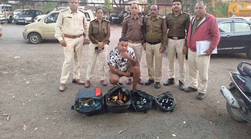 आबकारी विभाग की बड़ी कार्रवाई: भारी मात्रा में विदेशी मदिरा बरामद