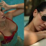 नताशा पूल में बिकिनी पहनकर पोज़ देती हुईं, हार्दिक पंड्या की एक्स वाइफ