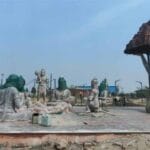 गुप्तारघाट पर रावण वध, हनुमान व जटायु स्टेच्यू तैयार