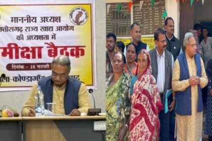 छत्तीसगढ राज्य खाद्य आयोग के अध्यक्ष  संदीप शर्मा ने ली अधिकारियों की बैठक