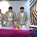 प्रेस क्लब बिलासपुर में शपथ ग्रहण: उप मुख्यमंत्री अरुण साव बोले—पत्रकारों की ताक