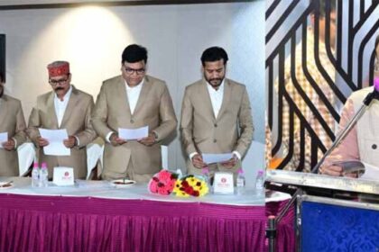 प्रेस क्लब बिलासपुर में शपथ ग्रहण: उप मुख्यमंत्री अरुण साव बोले—पत्रकारों की ताक