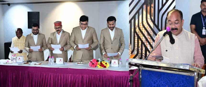 प्रेस क्लब बिलासपुर में शपथ ग्रहण: उप मुख्यमंत्री अरुण साव बोले—पत्रकारों की ताक