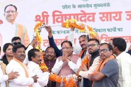 पोड़ी में मुख्यमंत्री विष्णु देव ने ₹126 करोड़ के कार्यों का किया लोकार्पण