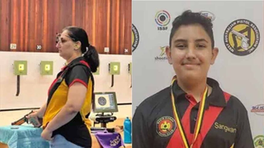 सिडनी में हरियाणा के मां-बेटे की जोड़ी ने शूटिंग में जमाई धाक