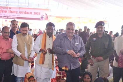 पर्यटन एवं संस्कृति मंत्री  राजेश अग्रवाल ने 283 जोड़ों को दिया आशीर्वाद